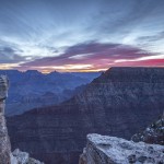 Woeste luchten boven de Grand Canyon